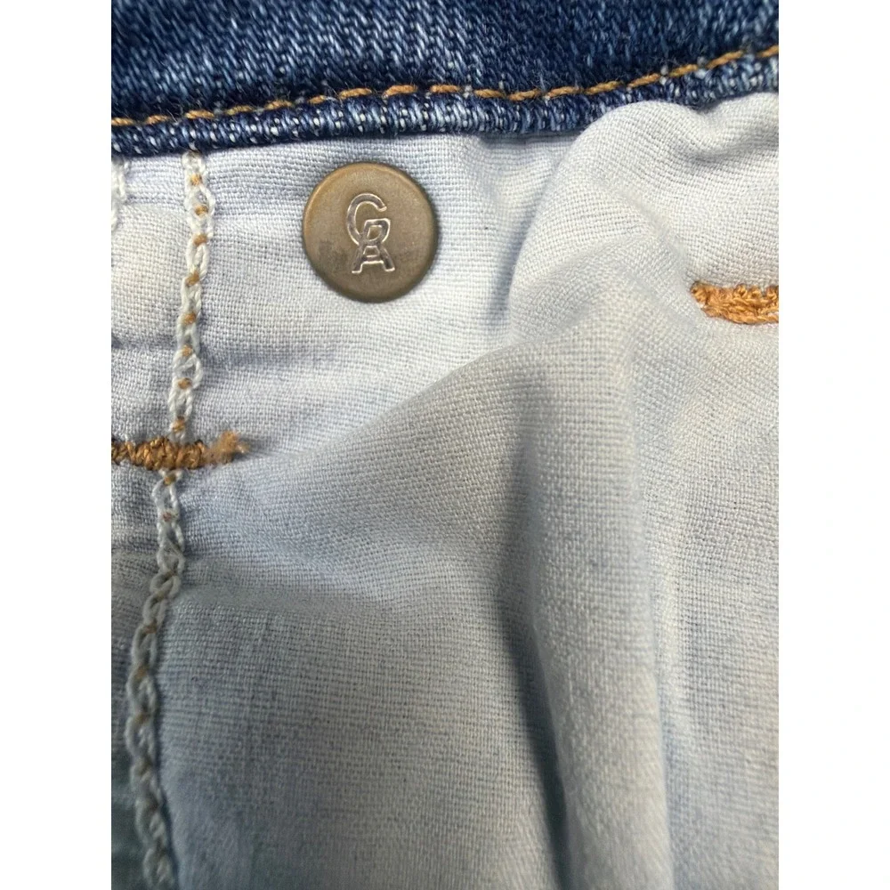 Good American Womens Straight Leg High Rise Jeans Medium Wash Size 12 31